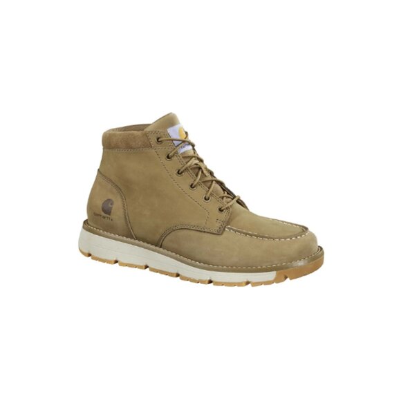 New Carhartt Men Millbrook Steel Toe Moc Wedge Work Boots Color Light Brown